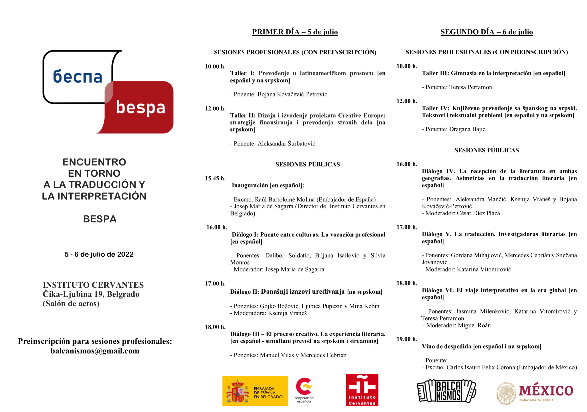 BESPA - En torno a la traducción y la interpretación